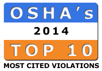 OSHA's Top 10 Most Frequently Cited Standards for 2014