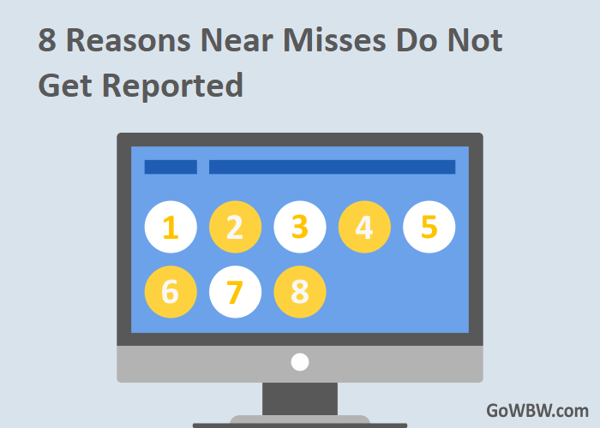 8 reasons near miss do not get reported